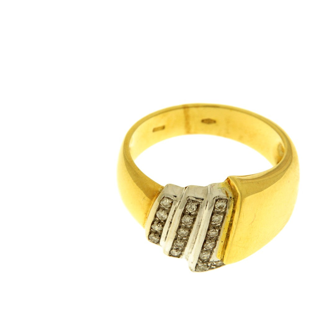 Anello Fascia con Diamanti da 0.01 CT