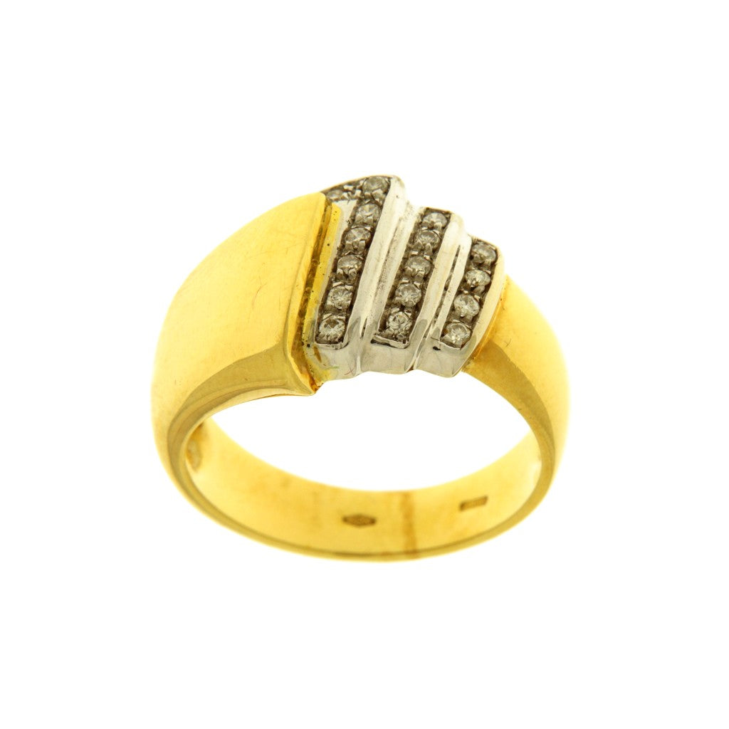 Anello Fascia con Diamanti da 0.01 CT