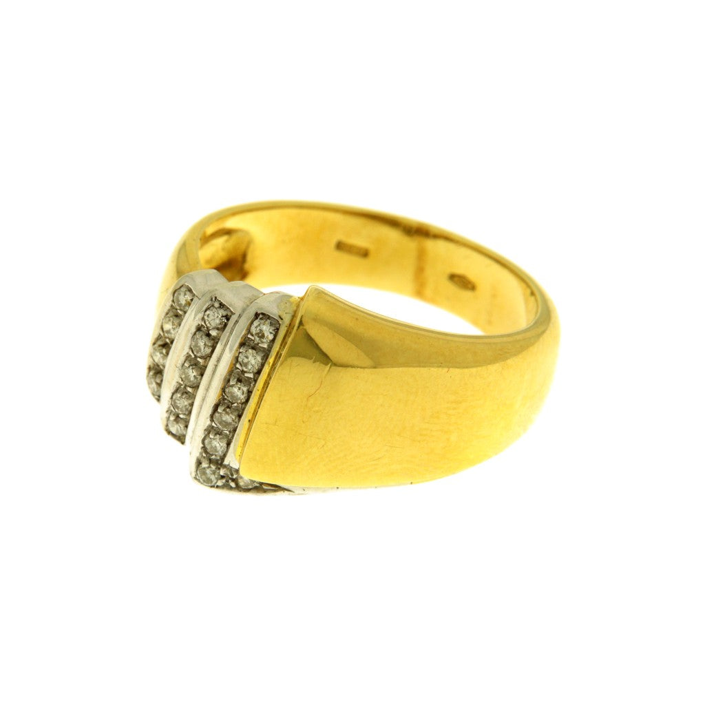 Anello Fascia con Diamanti da 0.01 CT