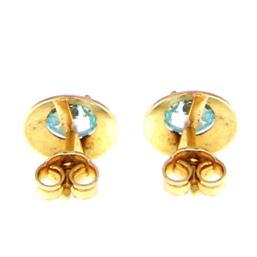 Orecchini punto luce celeste