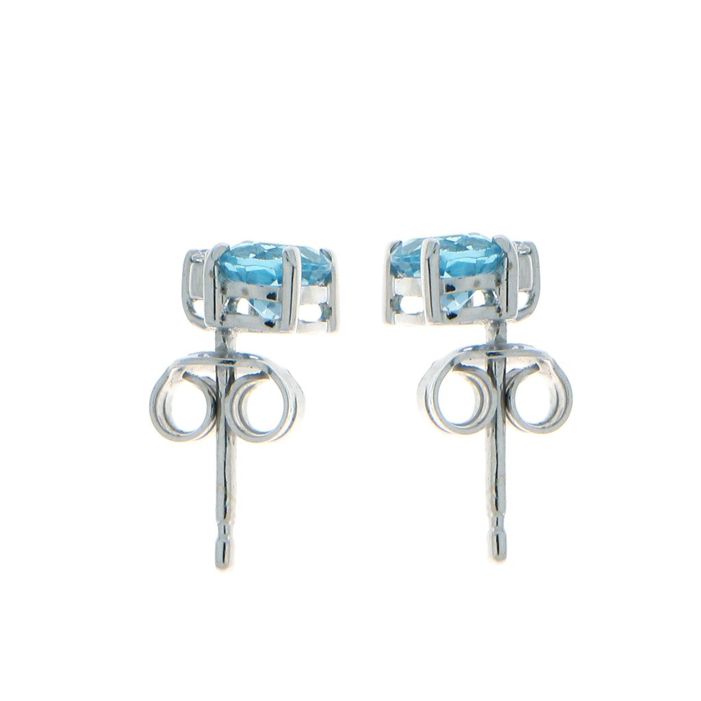 Orecchini Punto luce celeste