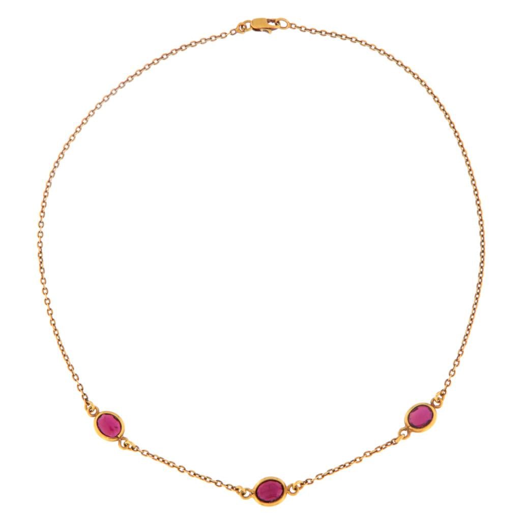 Collana Rolò con Granati