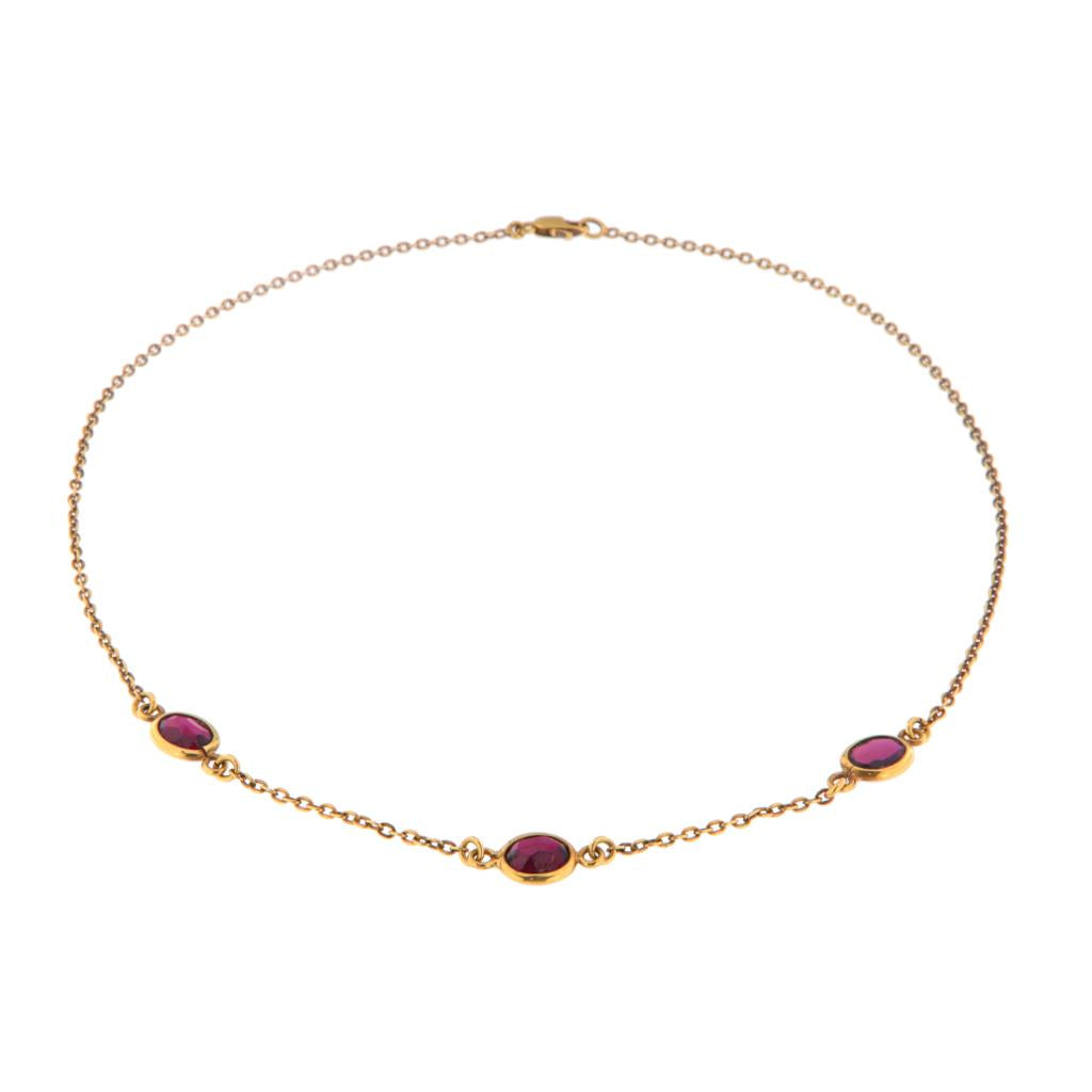 Collana Rolò con Granati