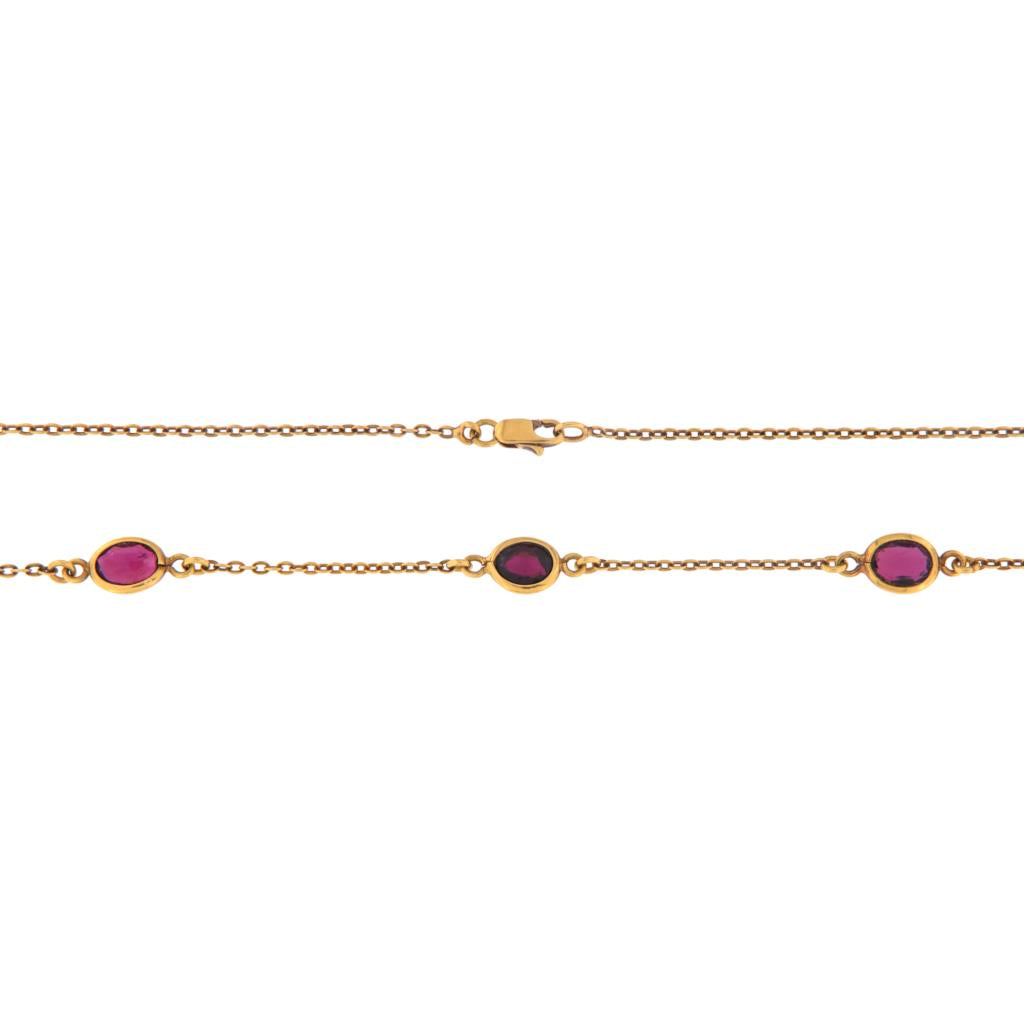 Collana Rolò con Granati