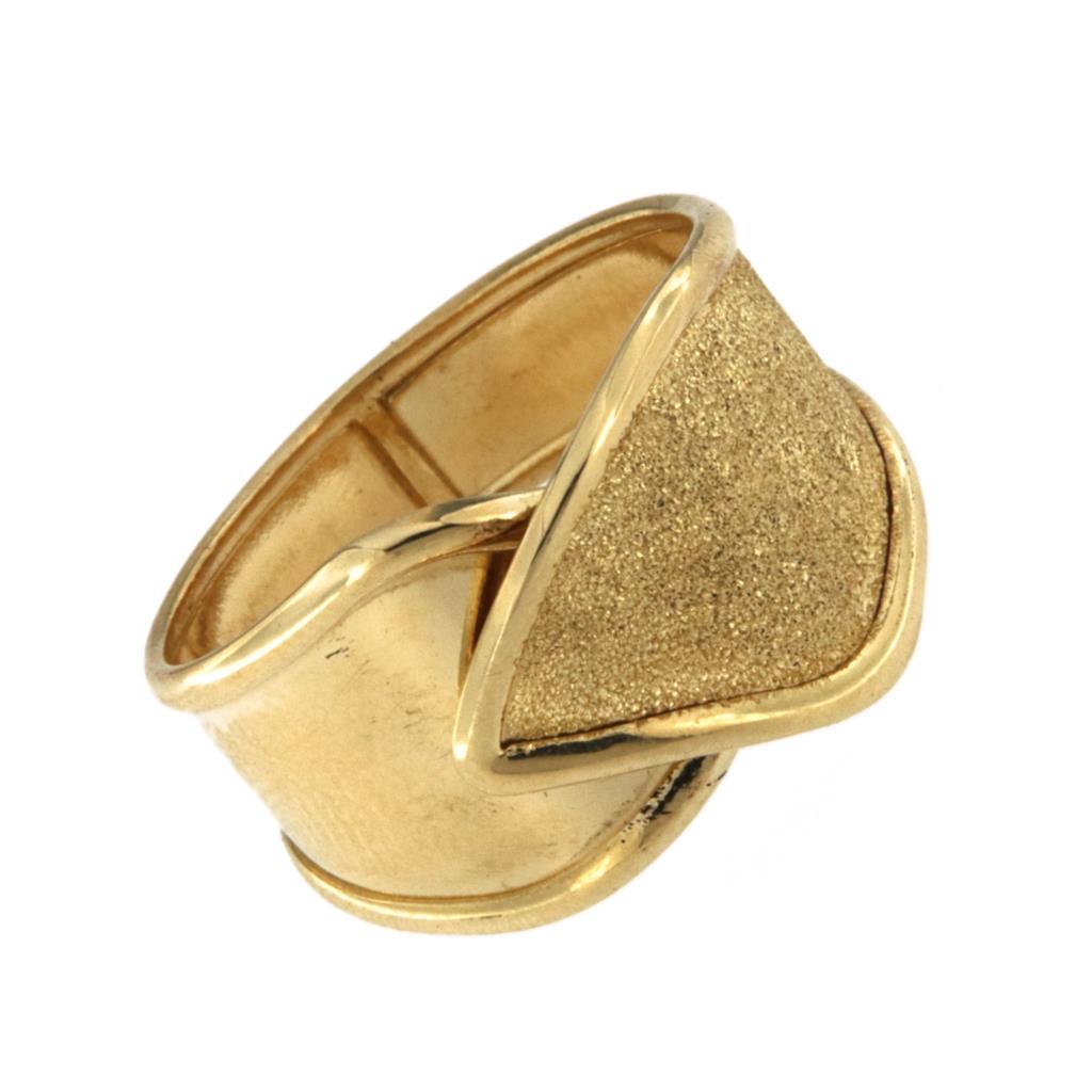 Anello Fascia Aperta Sabbiata