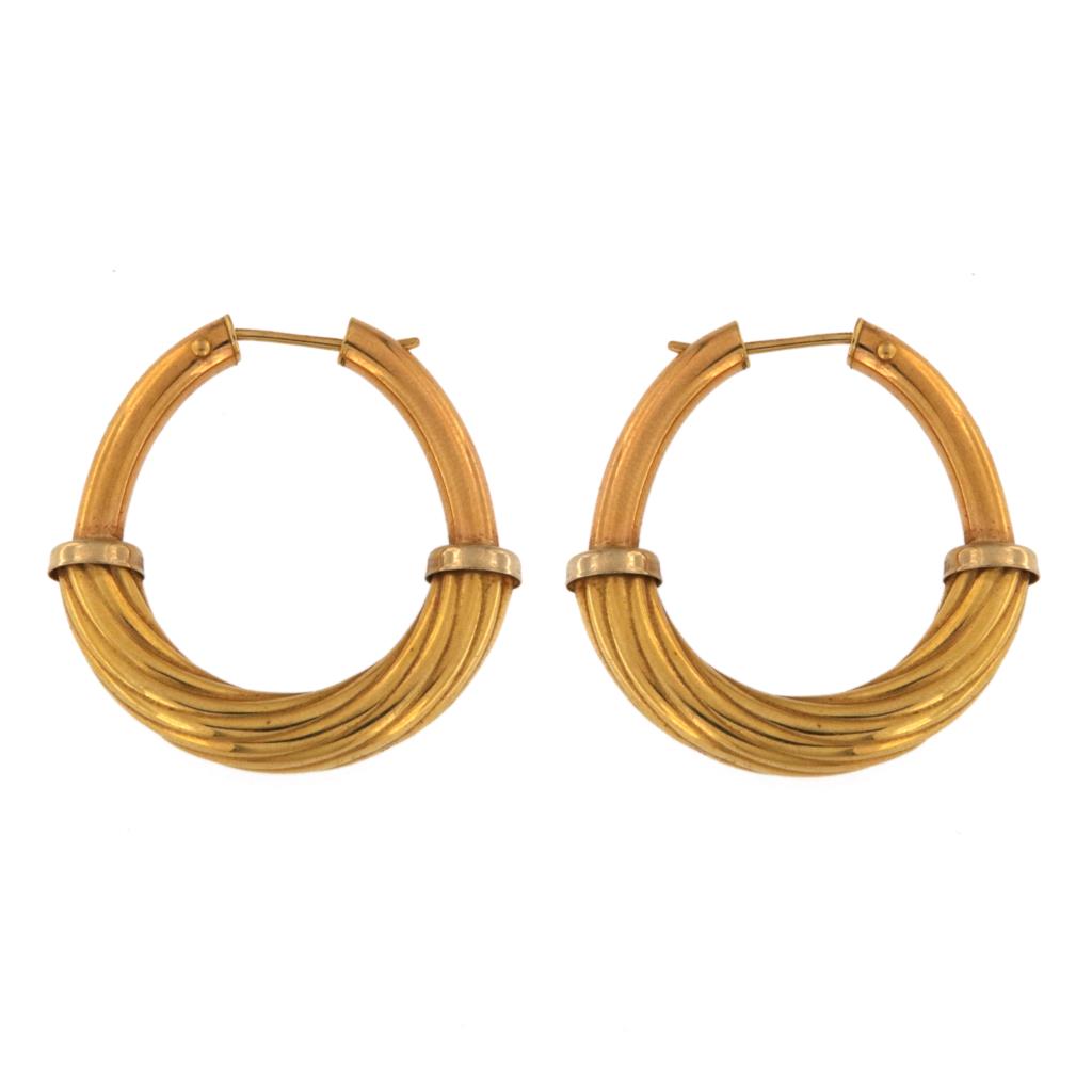 Orecchini Ovali Semi-Torchon