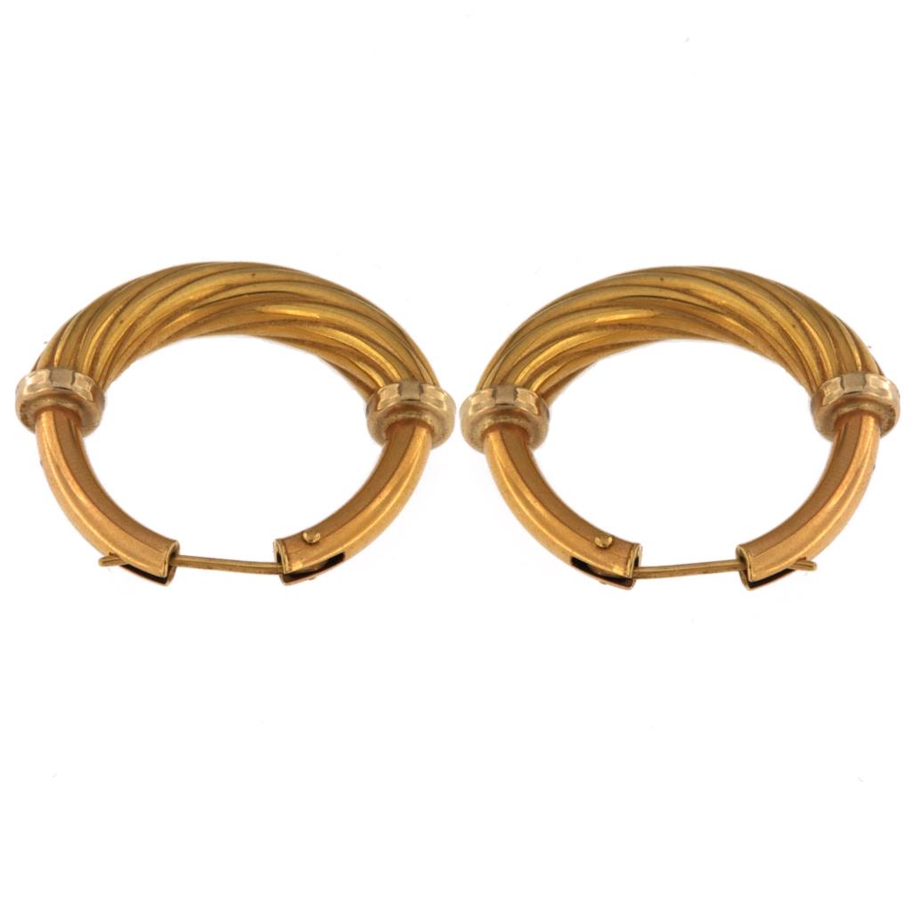 Orecchini Ovali Semi-Torchon