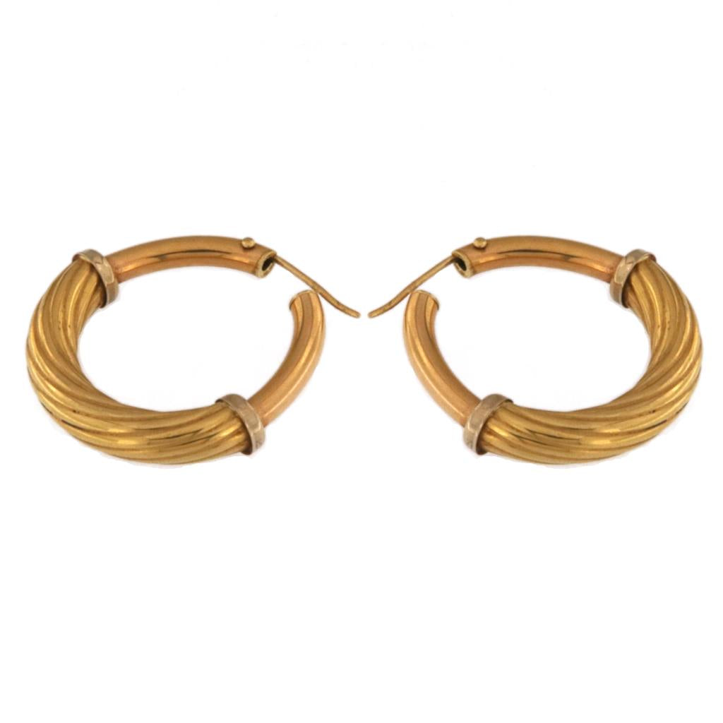 Orecchini Ovali Semi-Torchon