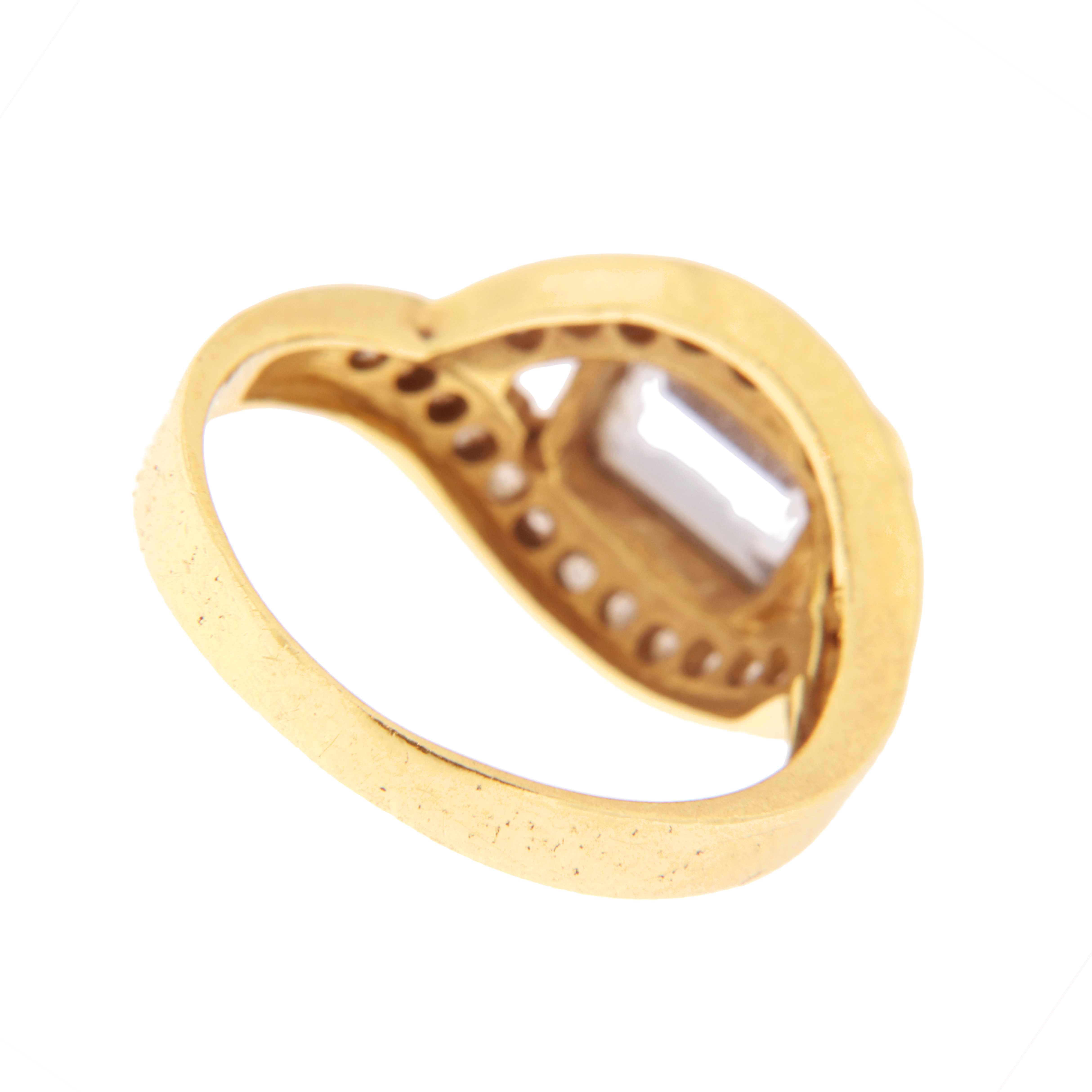 Anello Fascia Pietra Azzurra e Bianche