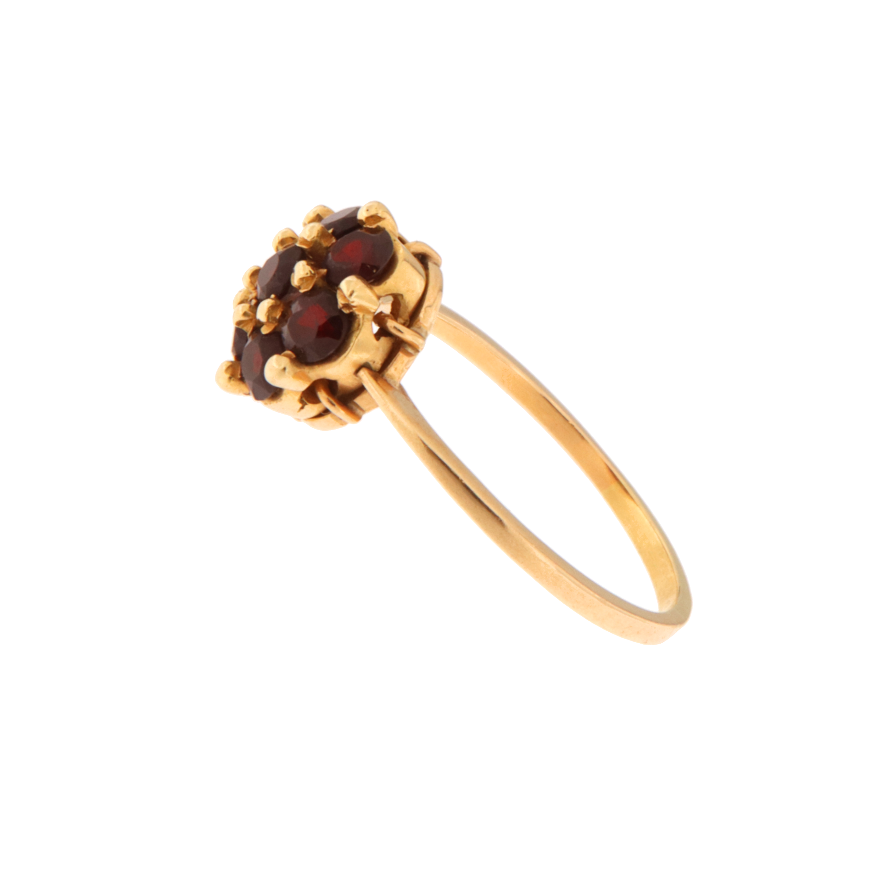 Anello Fiore Granato
