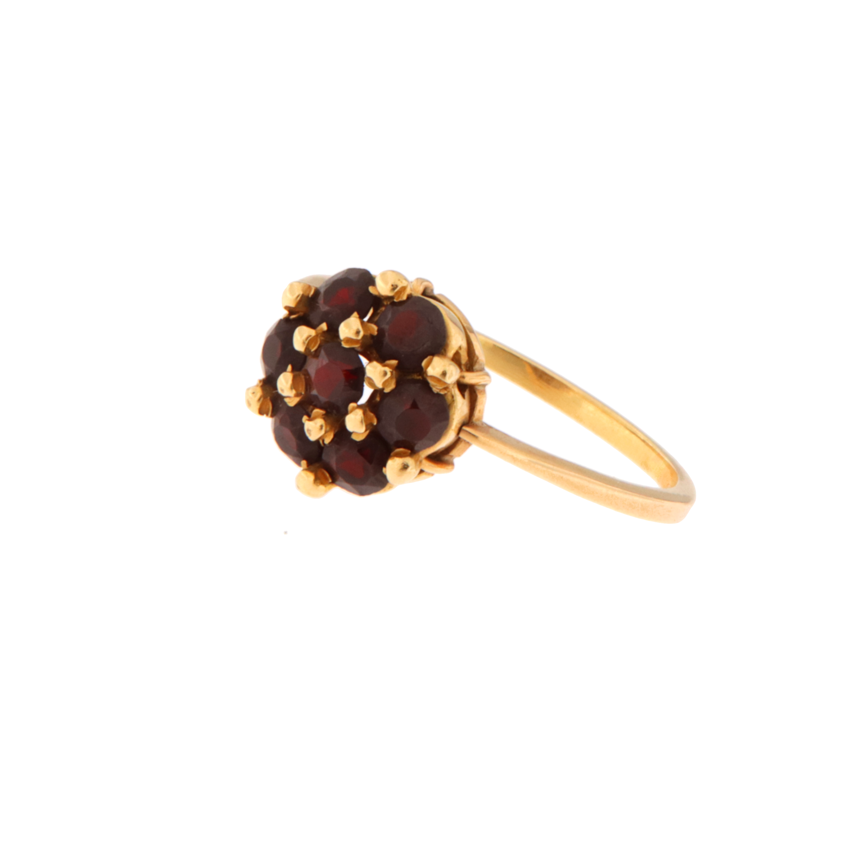 Anello Fiore Granato