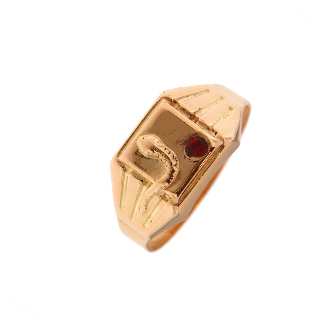 Anello Sigillo con Serpente