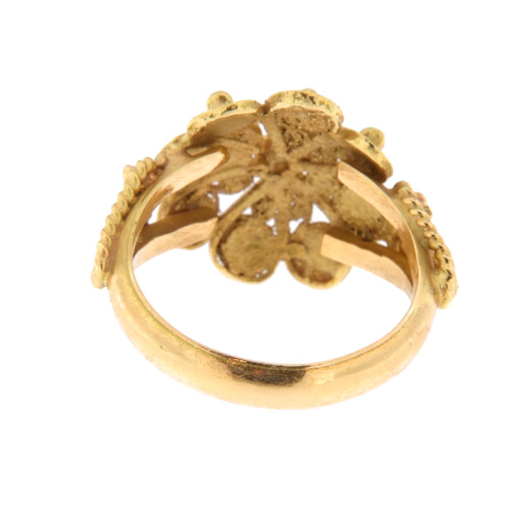 Anello Bottone Filigrana
