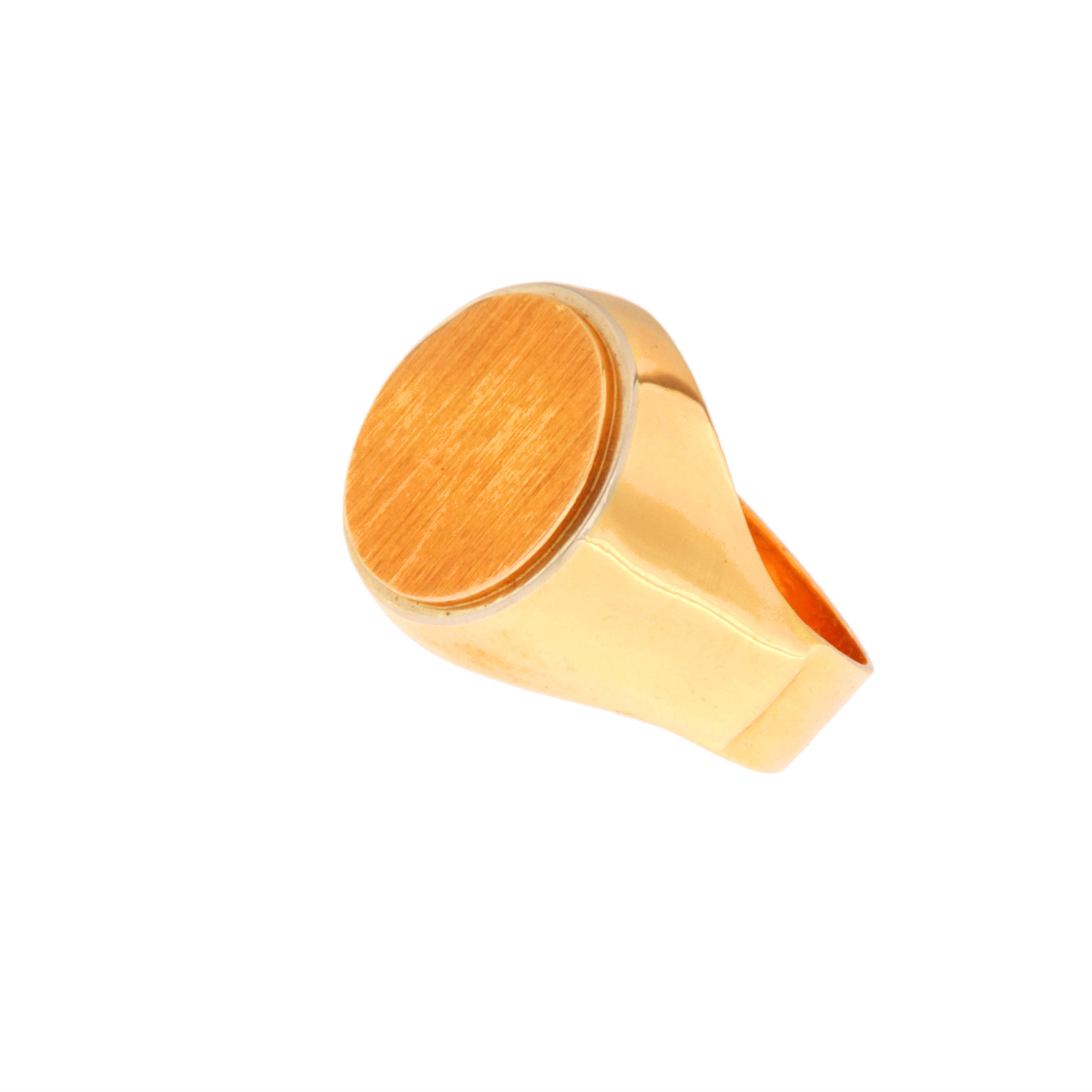 Anello Sigillo Ovale Satinato