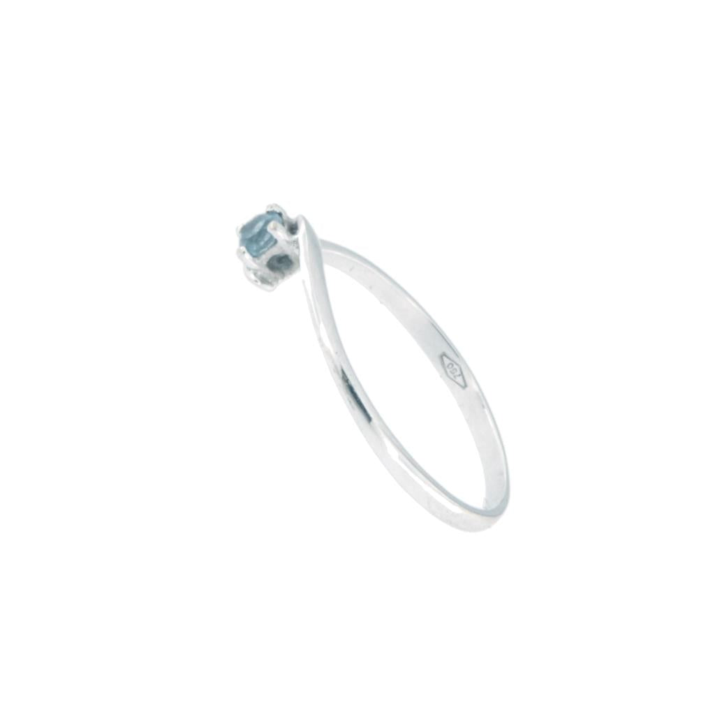 Anello Solitario Pietra Celeste