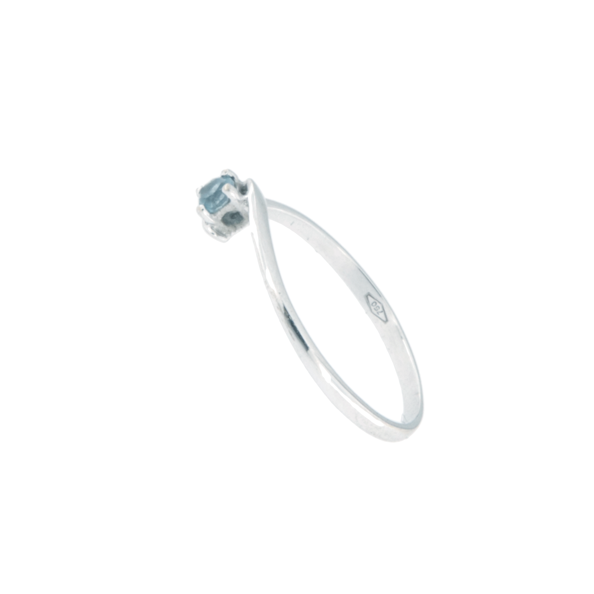 Anello Solitario Pietra Celeste