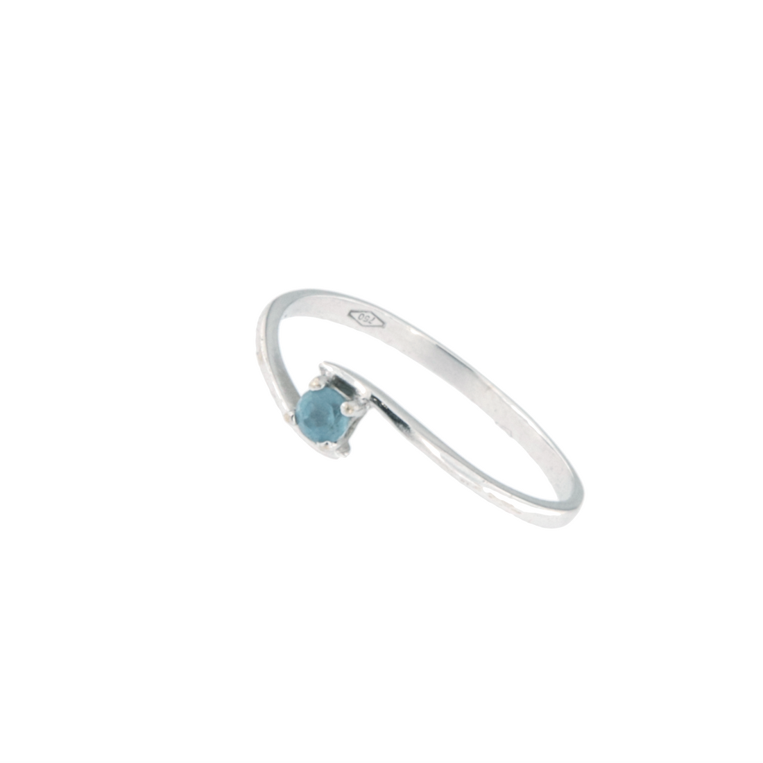 Anello Solitario Pietra Celeste