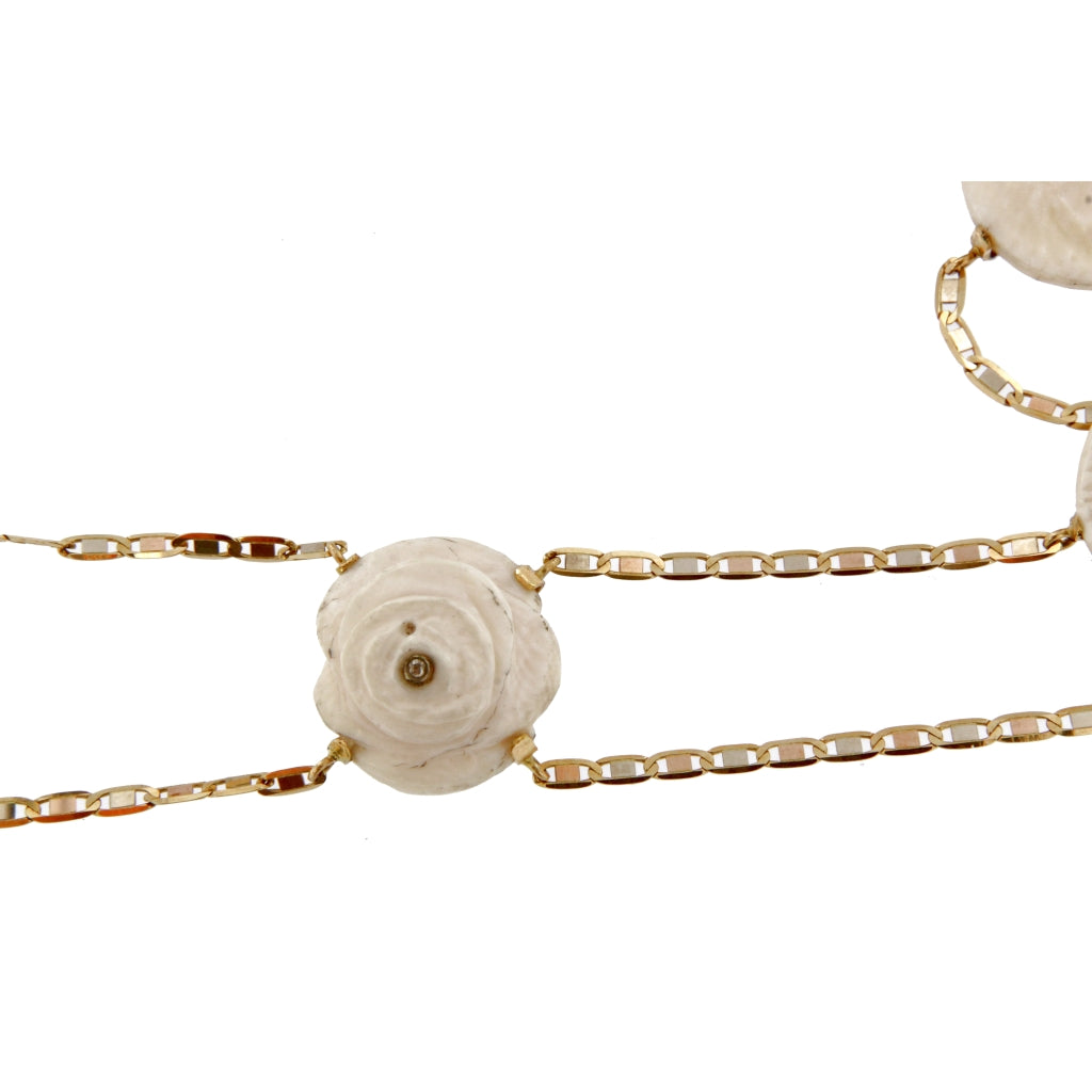Collana Vintage Cammei in osso (articolo non in saldo)