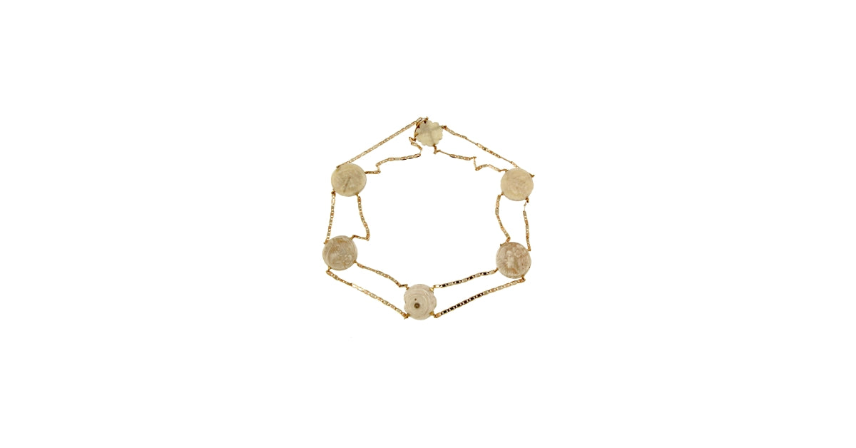 Collana Vintage Cammei in osso (articolo non in saldo)