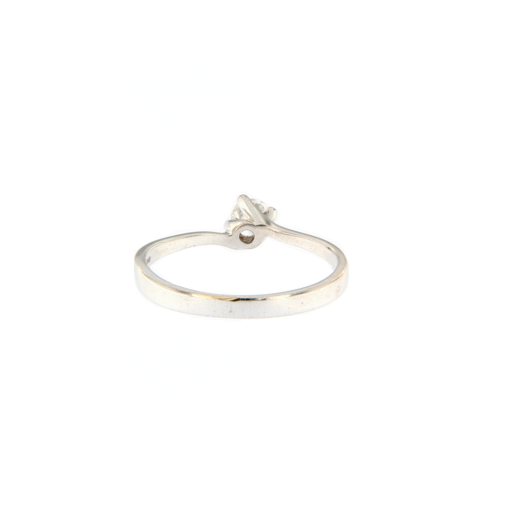 Alfieri & St.John Anello Solitario modello Valentino con Diamante da 0.15 CT