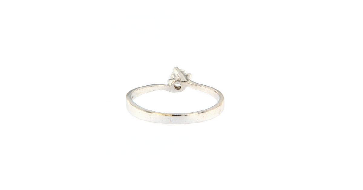 Alfieri & St.John Anello Solitario modello Valentino con Diamante da 0.15 CT