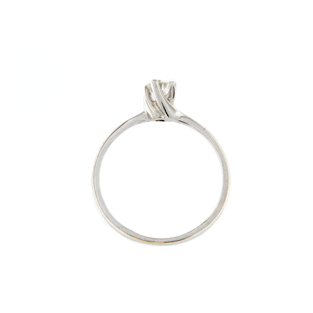 Alfieri & St.John Anello Solitario modello Valentino con Diamante da 0.15 CT