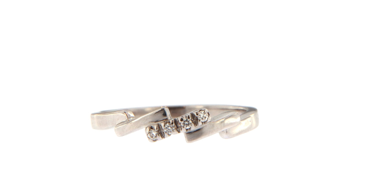 Anello Trilogy con Diamanti da 0,03 CT